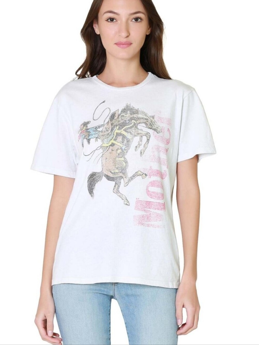 MOTHER ROWDY- PACK A DAY Graphic Rodeo T Shirt
